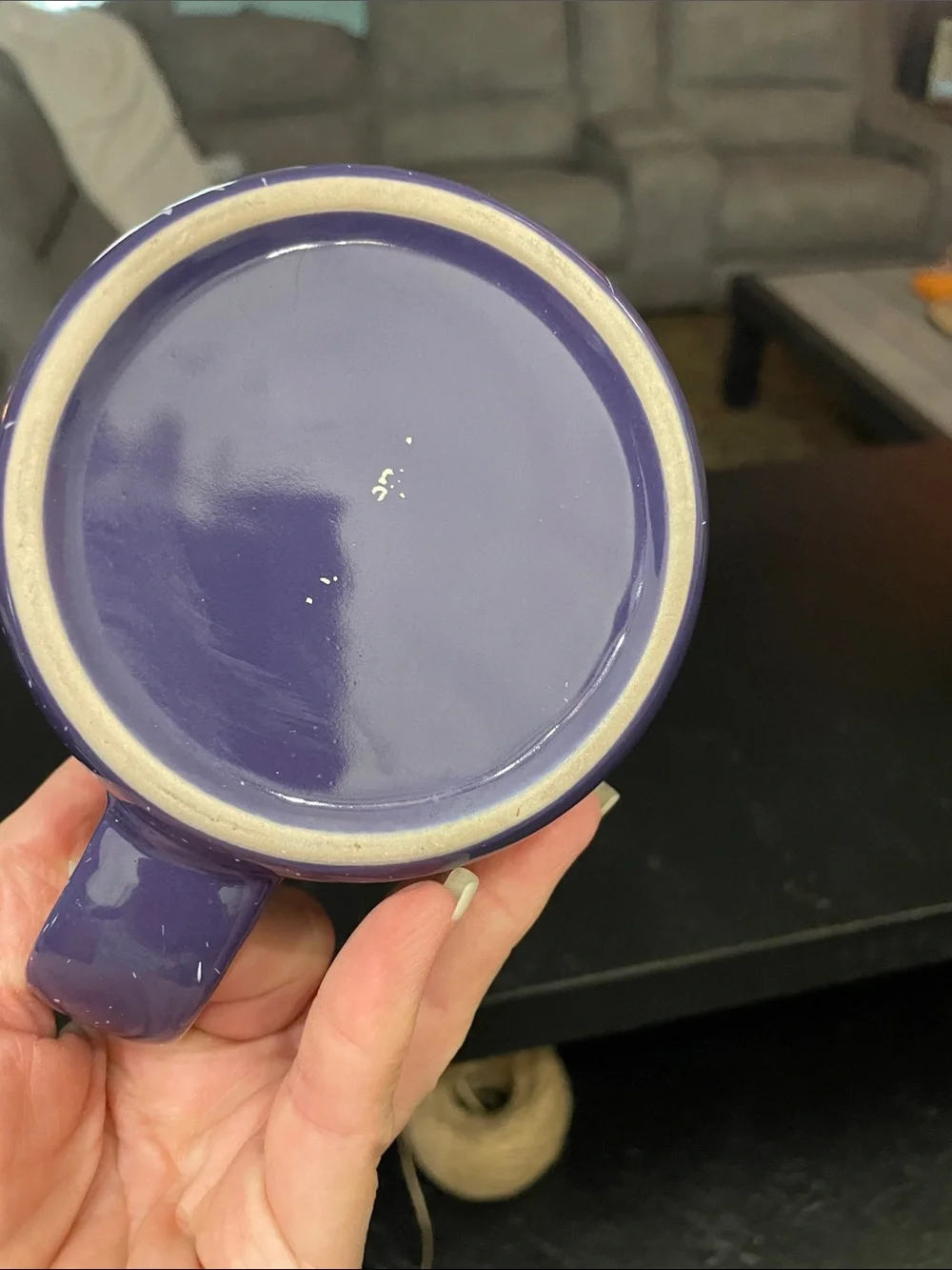 Purple Speckled Camp Mug BFC College